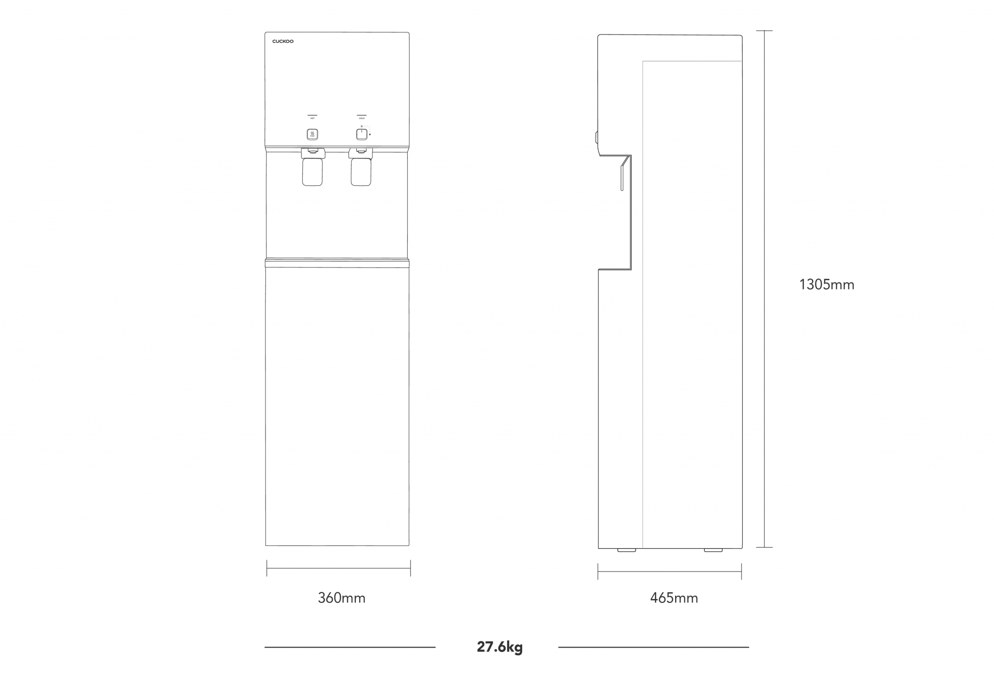 Spesifikasi CUCKOO Flo Stand